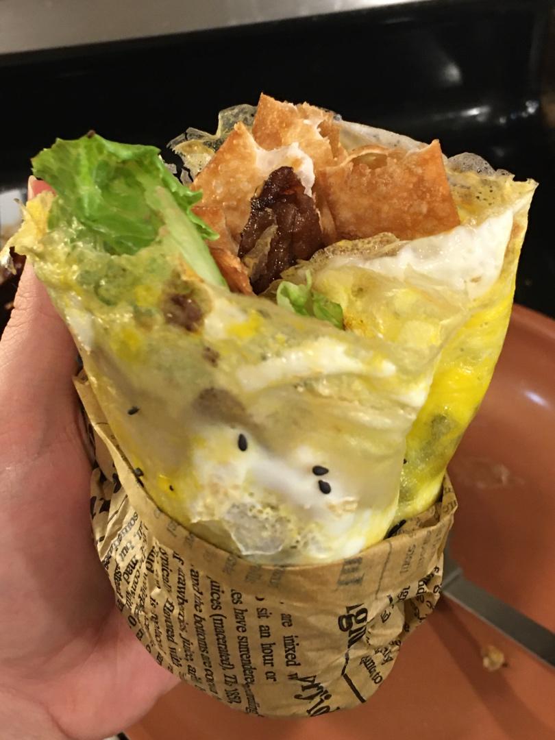 平底锅版煎饼果子