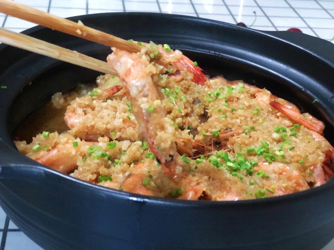 冬瓜焗蒜蓉虾的做法