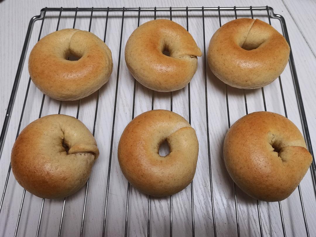 全麦贝果，低糖无油