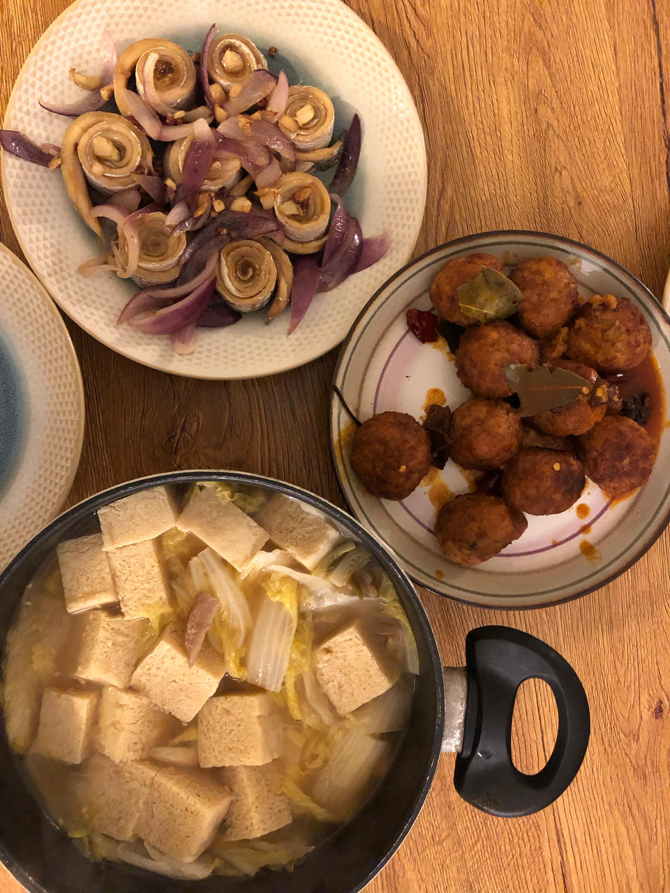 大白菜炖冻豆腐