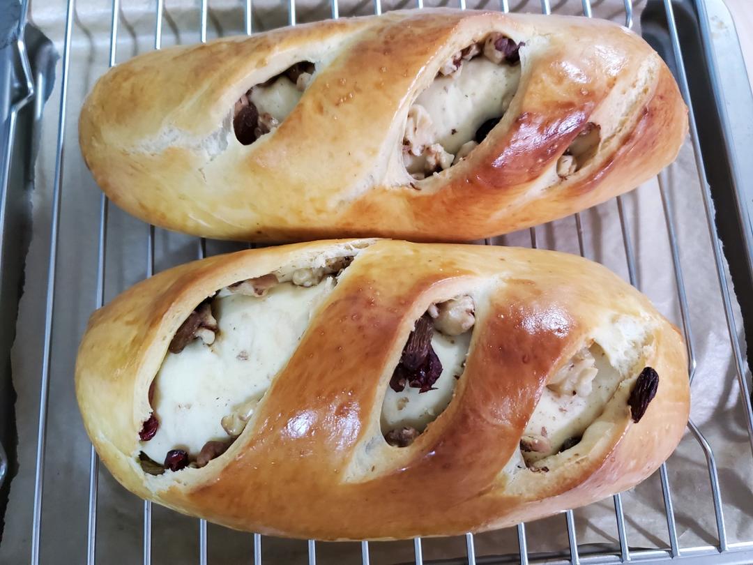 奶香果仁大列巴！又一款满分早餐面包💯