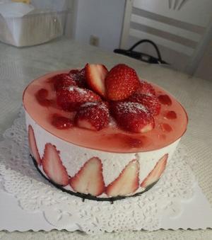 草莓慕斯蛋糕的做法 步骤16