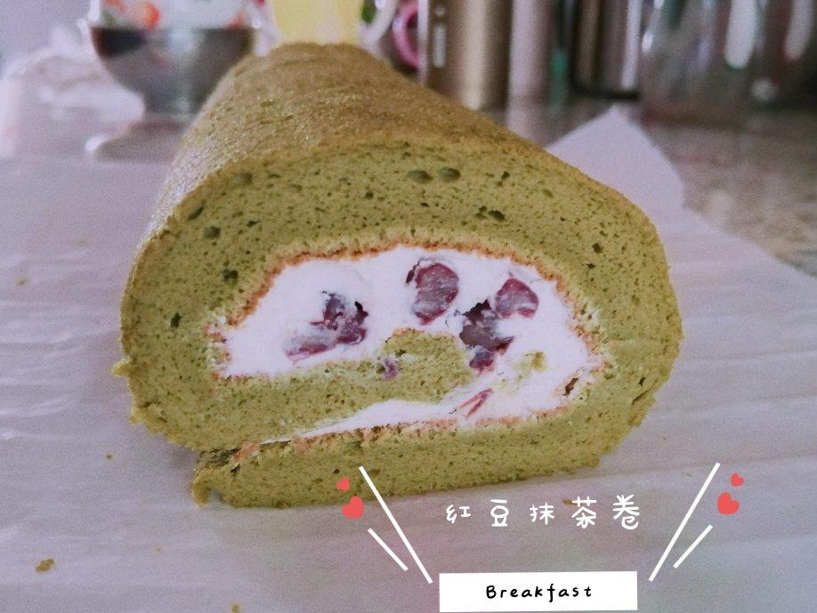 抹茶蜜豆蛋糕卷
