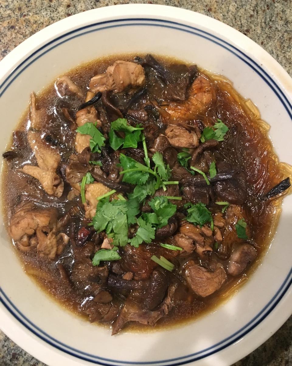 小鸡蘑菇炖粉条