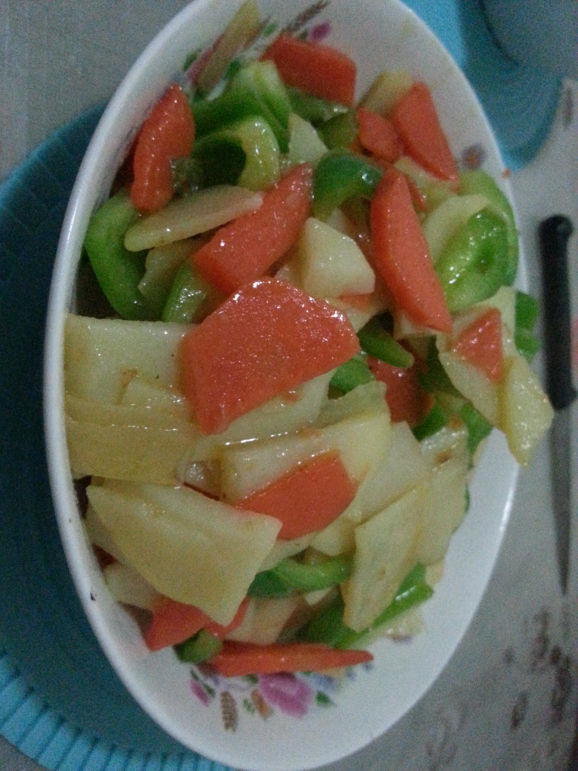 青椒胡萝卜土豆片