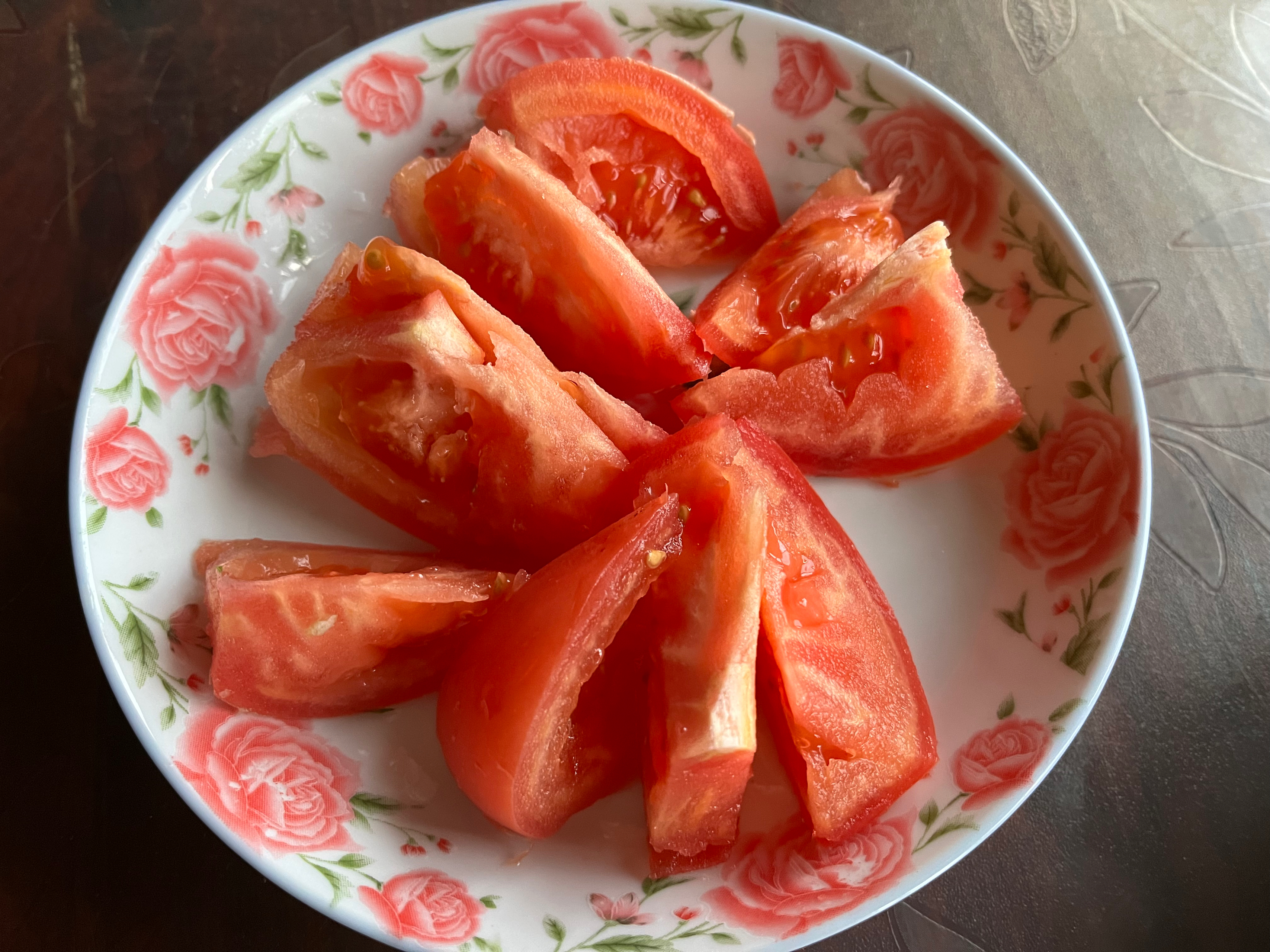 番茄炒青菜的做法 步骤2