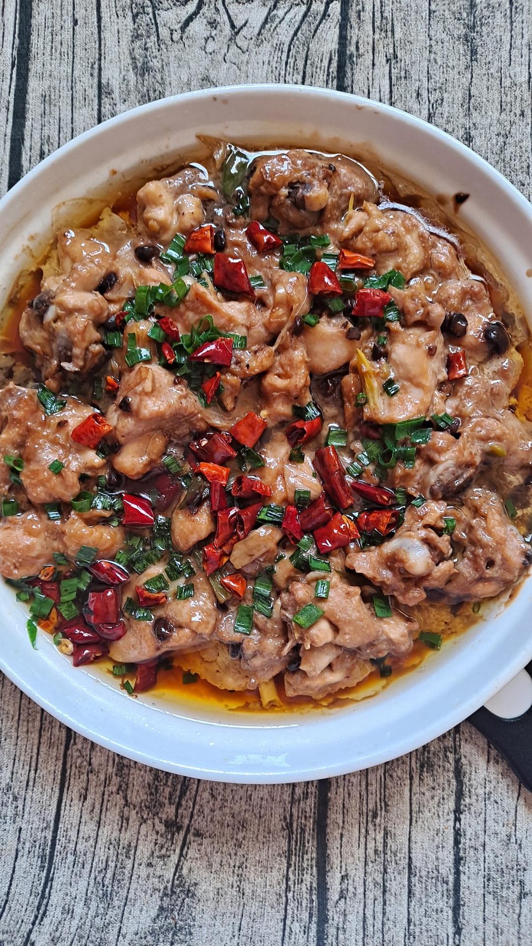 梦中飞絮88做的豆豉蒸鸡块