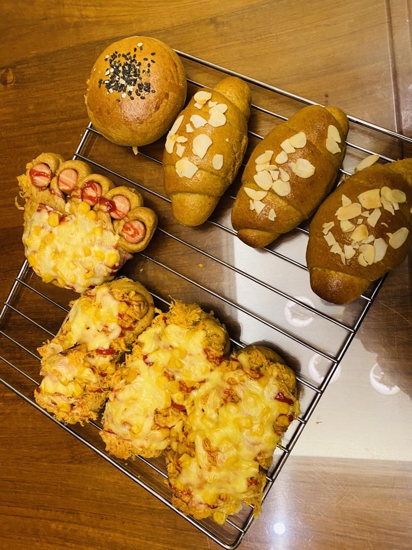 牛奶香蕉全麦面包 100%全麦 50%香蕉 无油