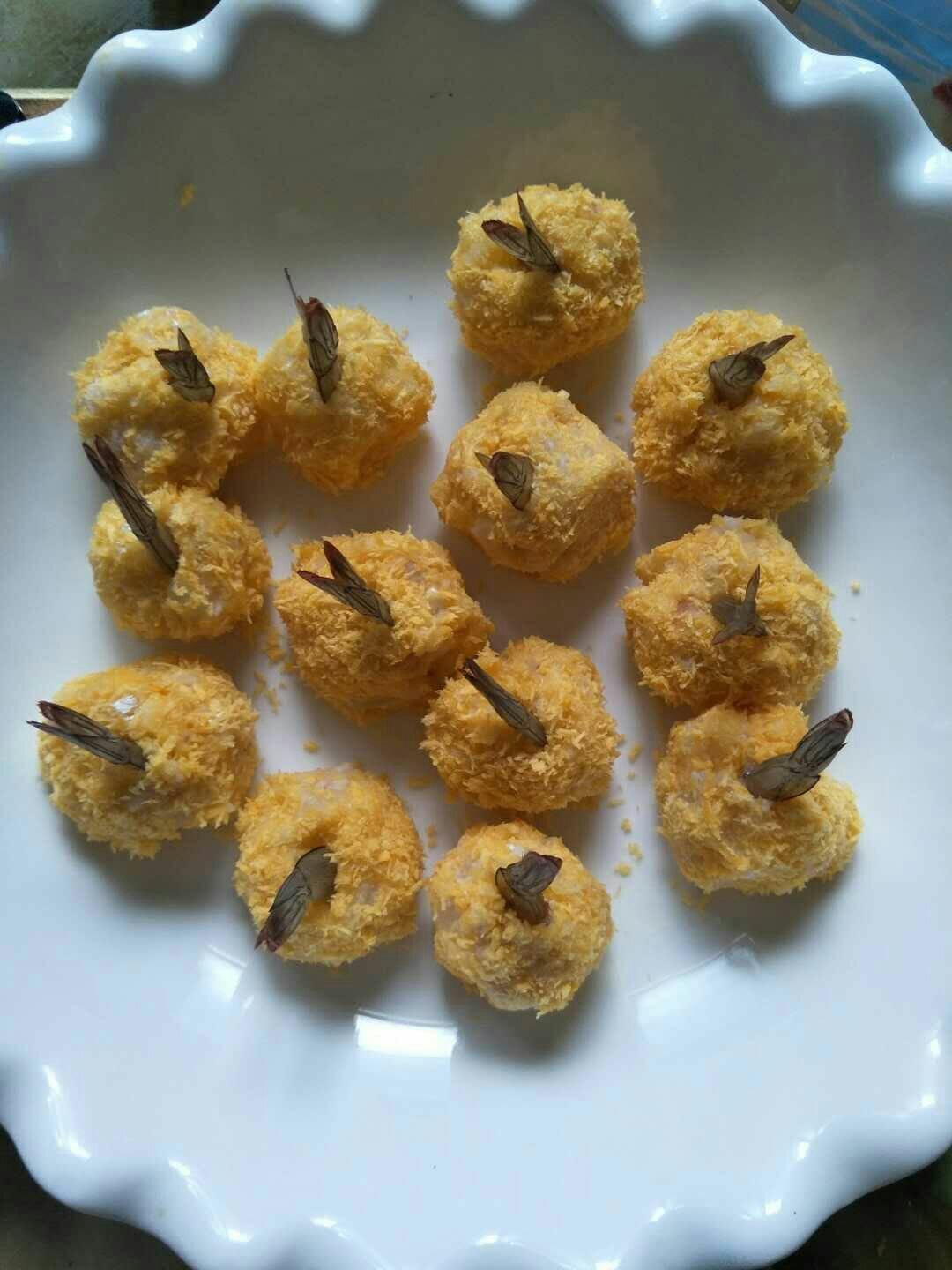 黄金土豆泥虾球