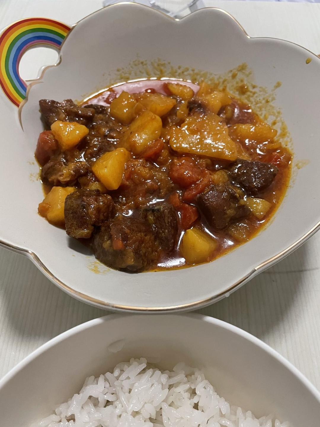 番茄土豆炖牛腩