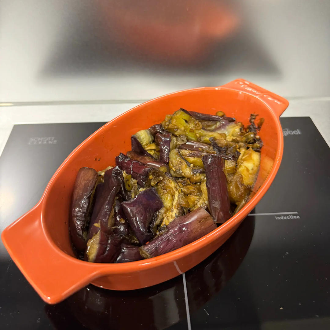 微波炉做出街头烧烤风的茄子