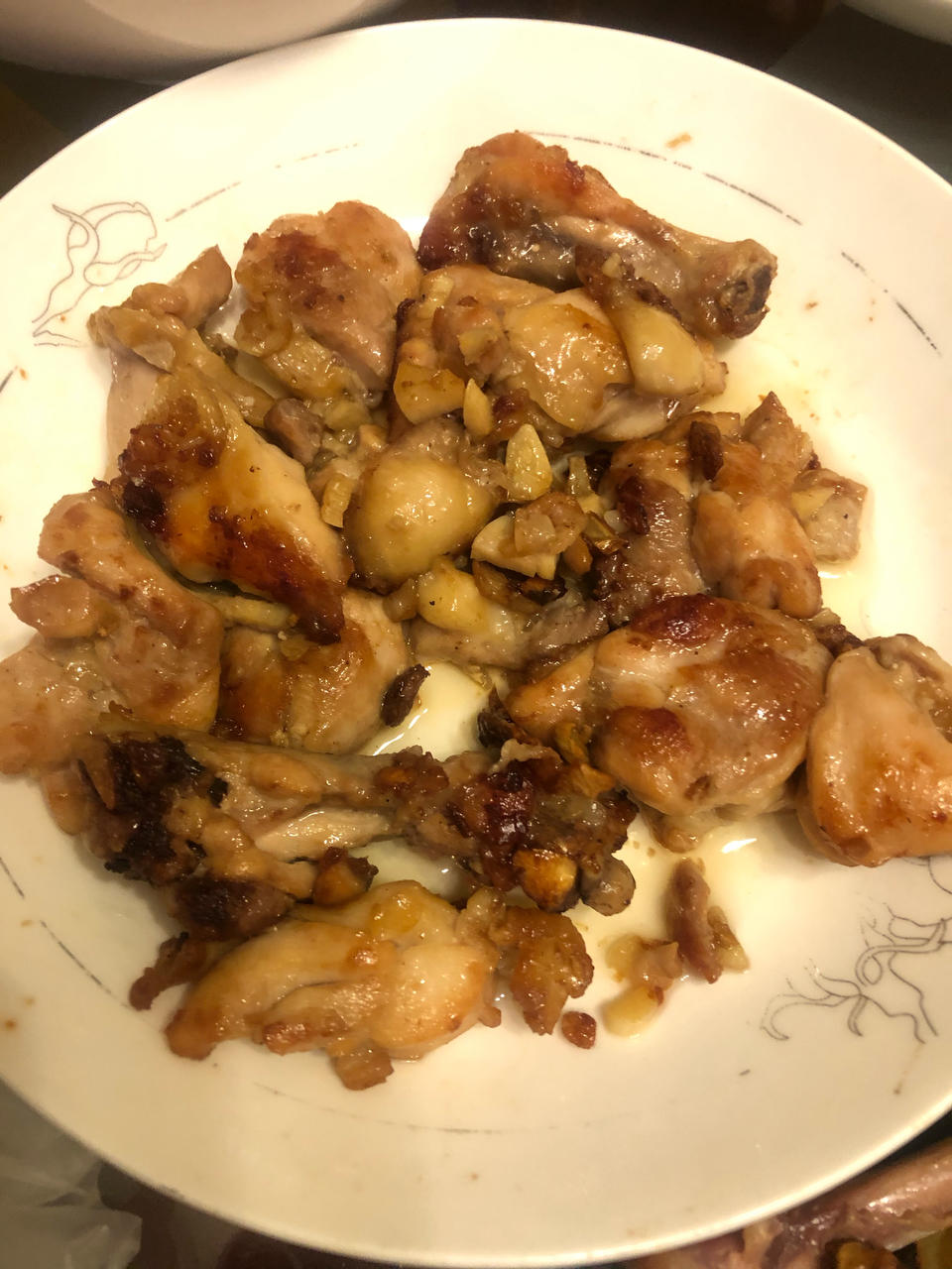 蒜香煎鸡腿肉