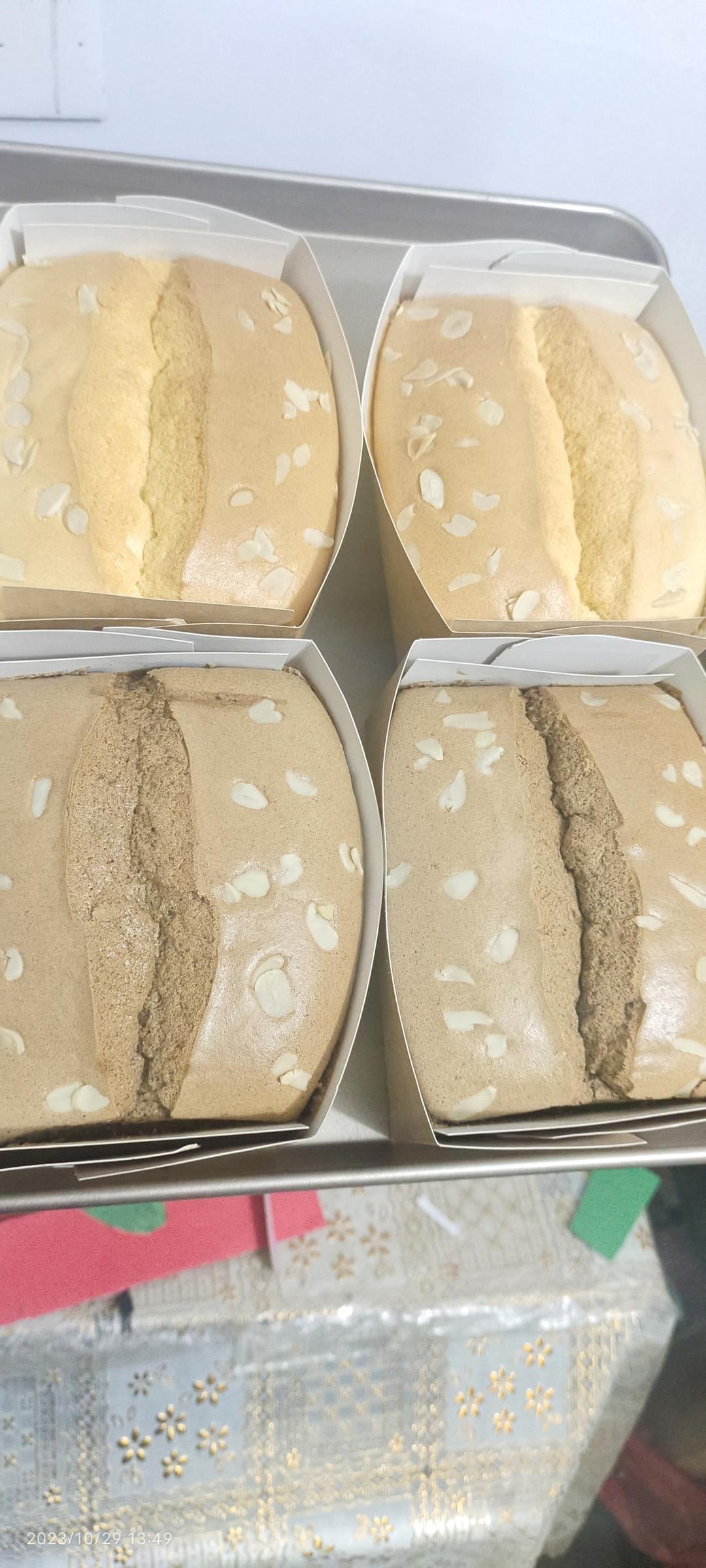 可可金枕蛋糕｜无泡打粉❌老人小孩放心吃✔️