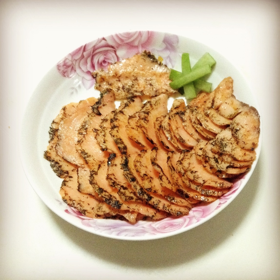 香草煎三文鱼