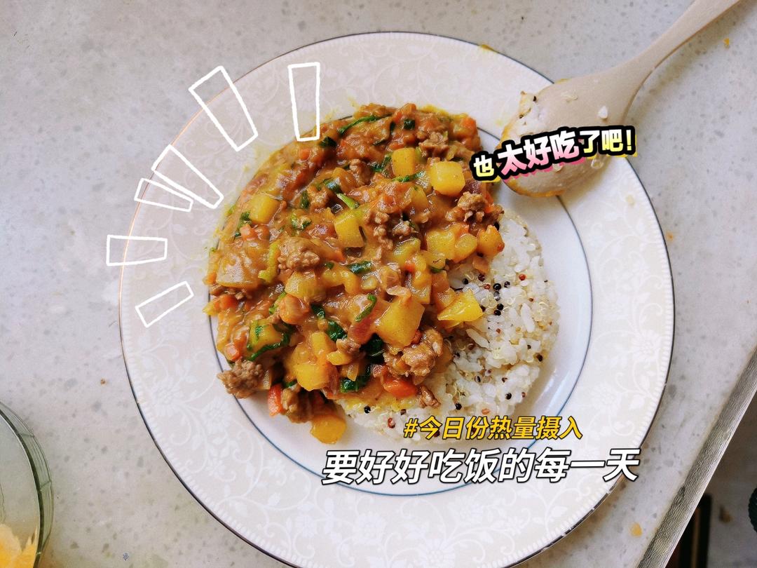 土豆牛肉咖喱饭