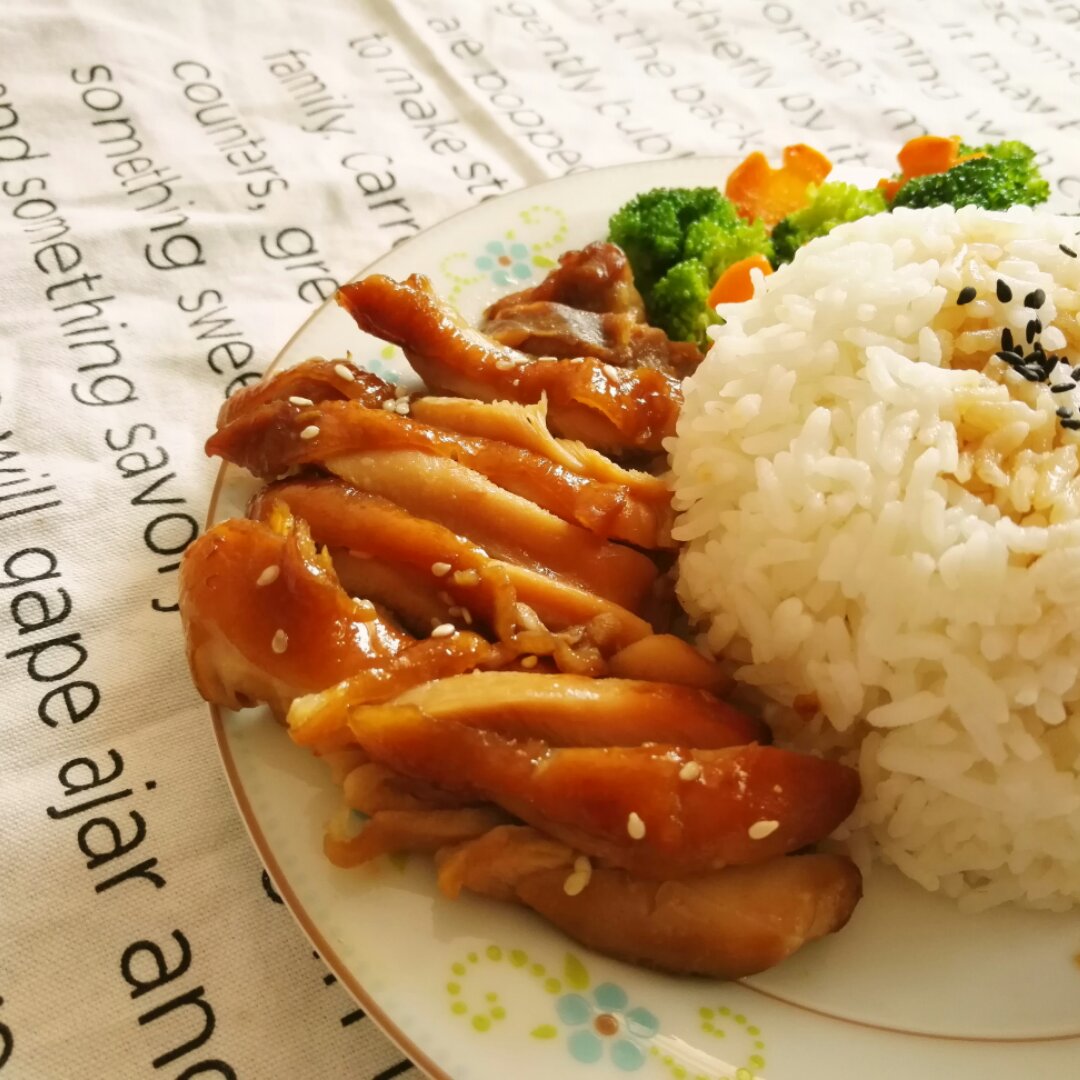 照烧鸡腿饭