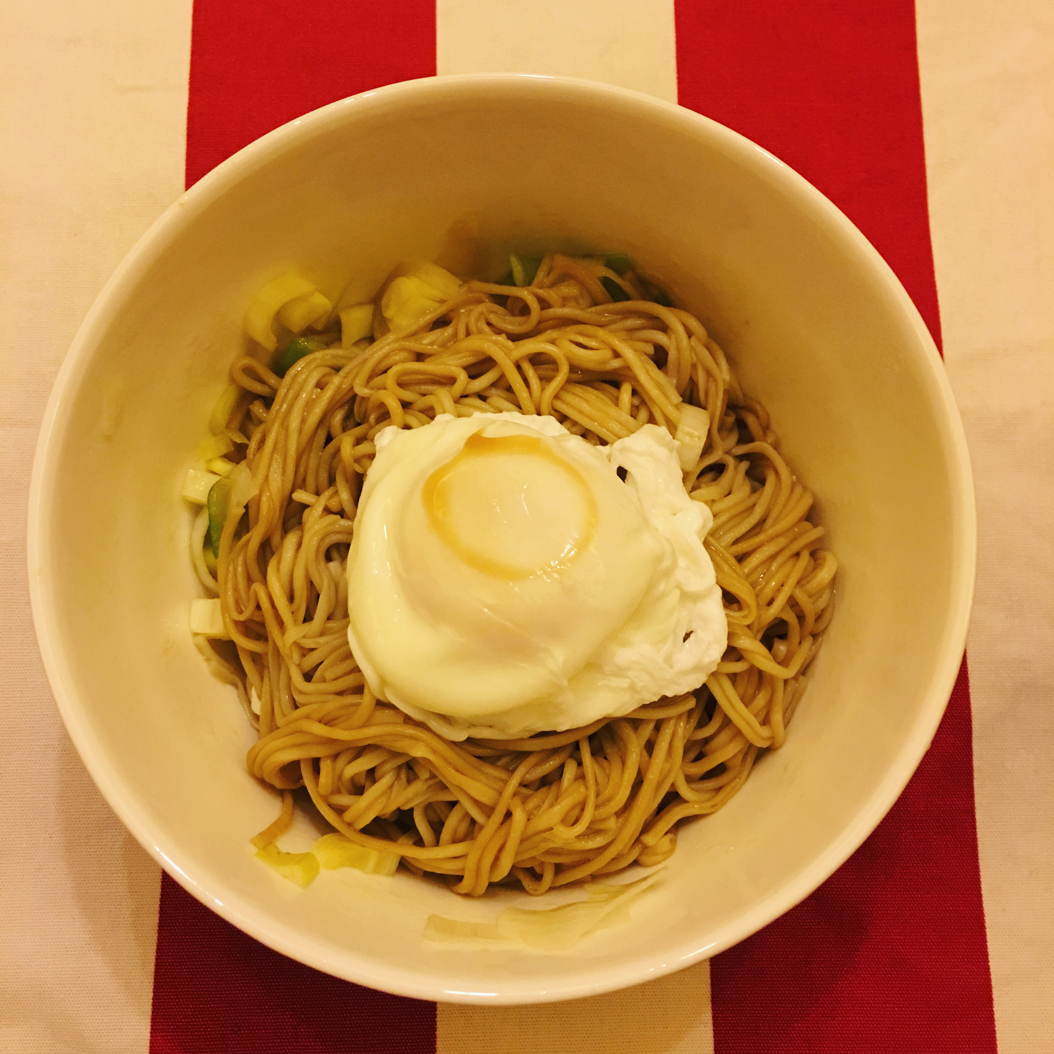 葱爆面—就是汪涵在天天向上里面做的那个啦