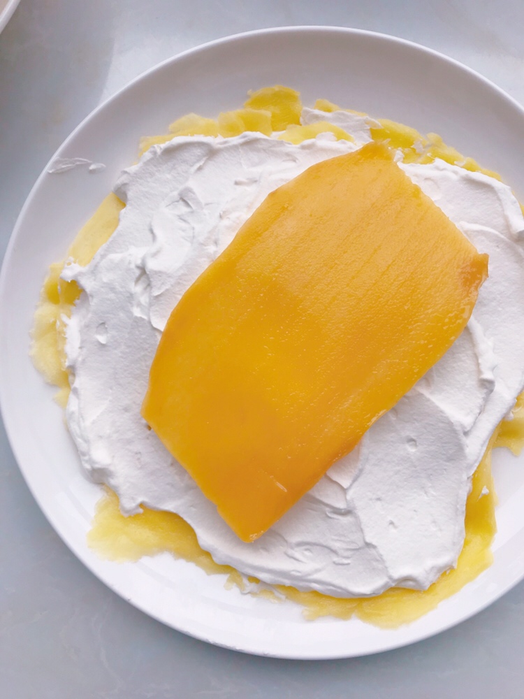 八寸低糖版芒果千层蛋糕的做法 步骤13