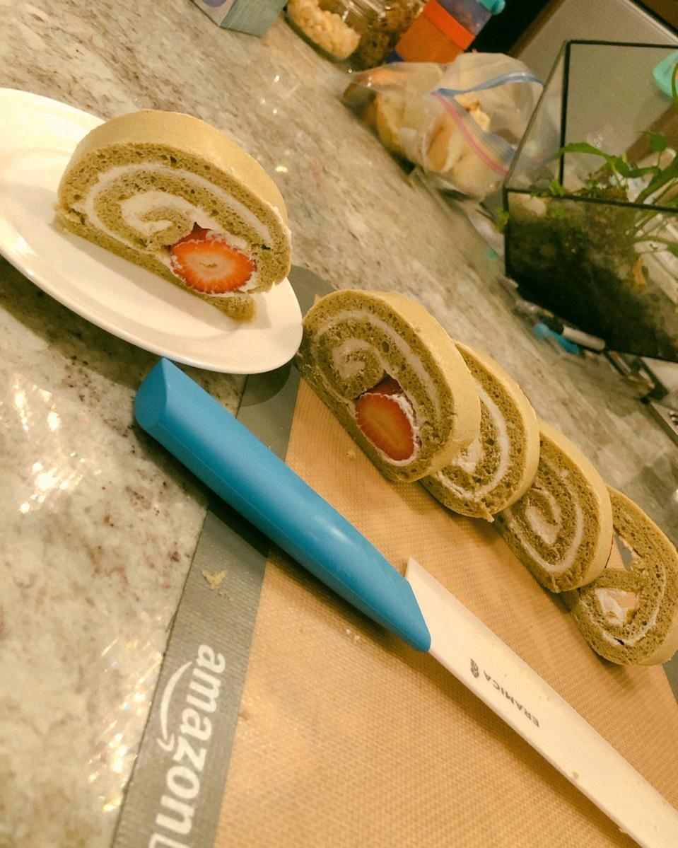 日式抹茶蛋糕卷