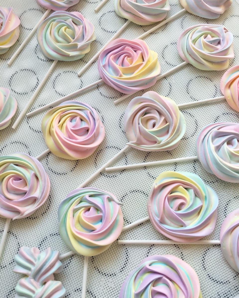 薄荷慢慢做的意式防潮造型马林糖|蛋白糖