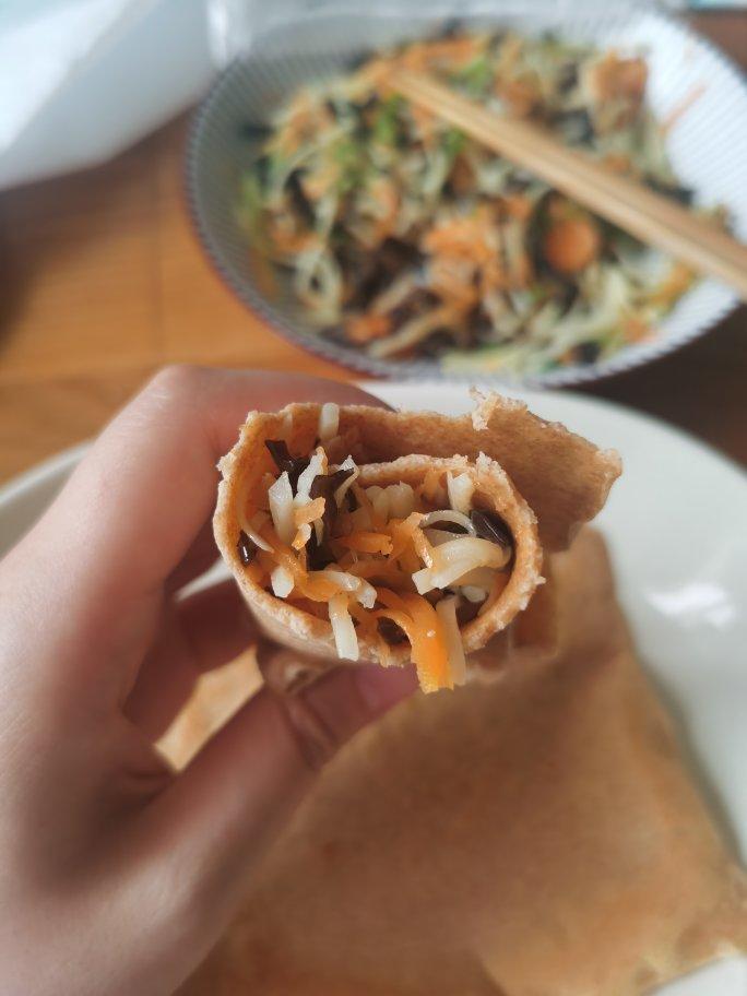 无油无糖黑全麦饼皮