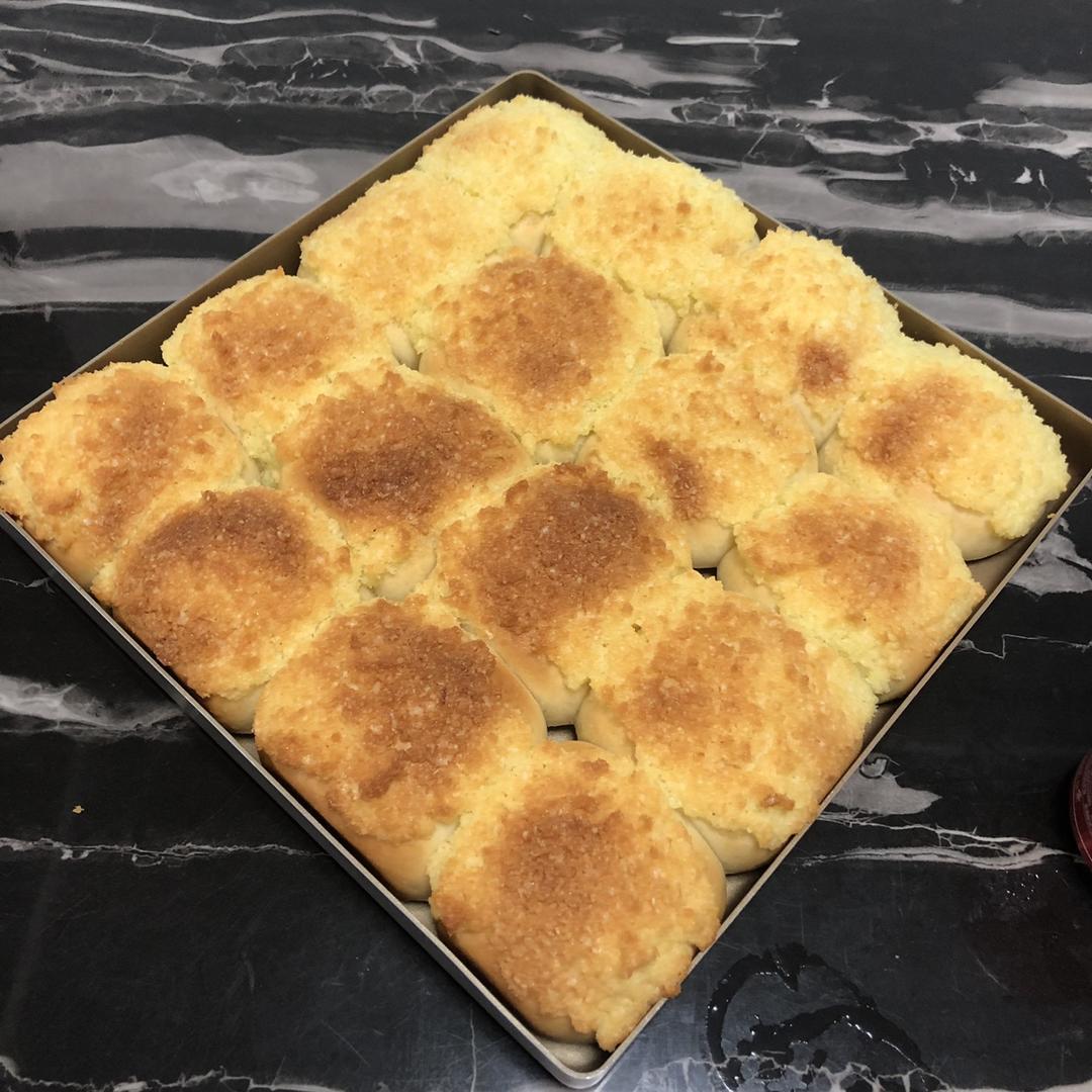 椰蓉餐包（一次发酵，玉米油版，或黄油）