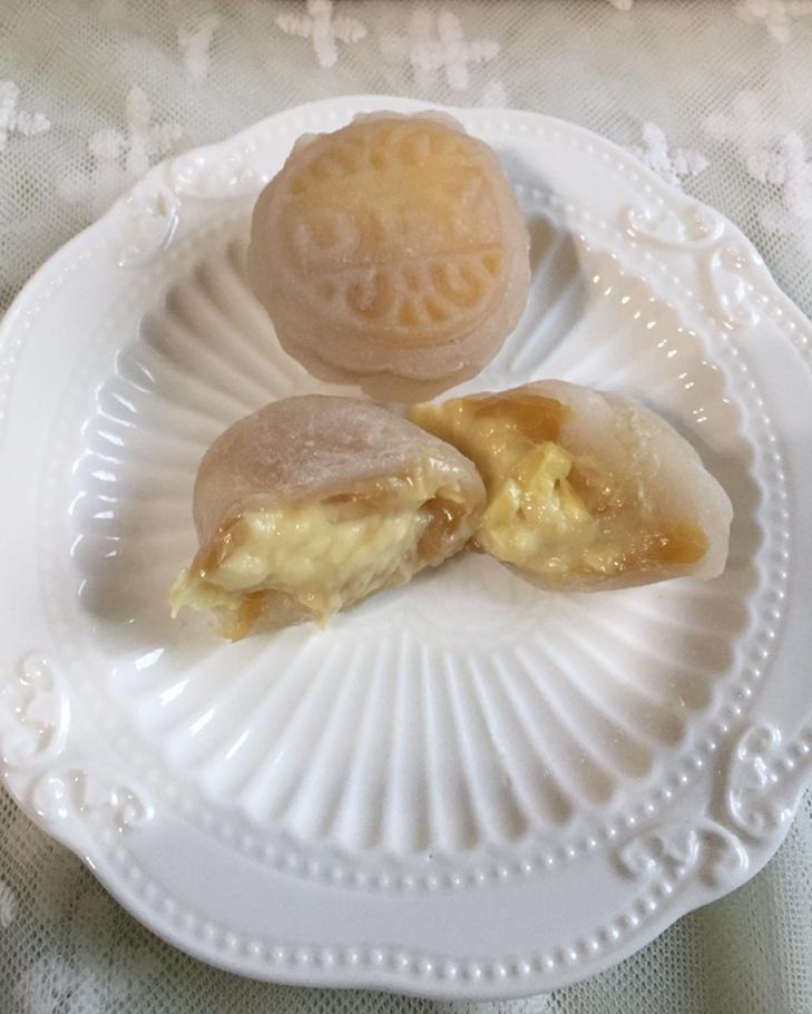 好吃到哭的冰皮月饼（细腻绿豆沙/榴莲）