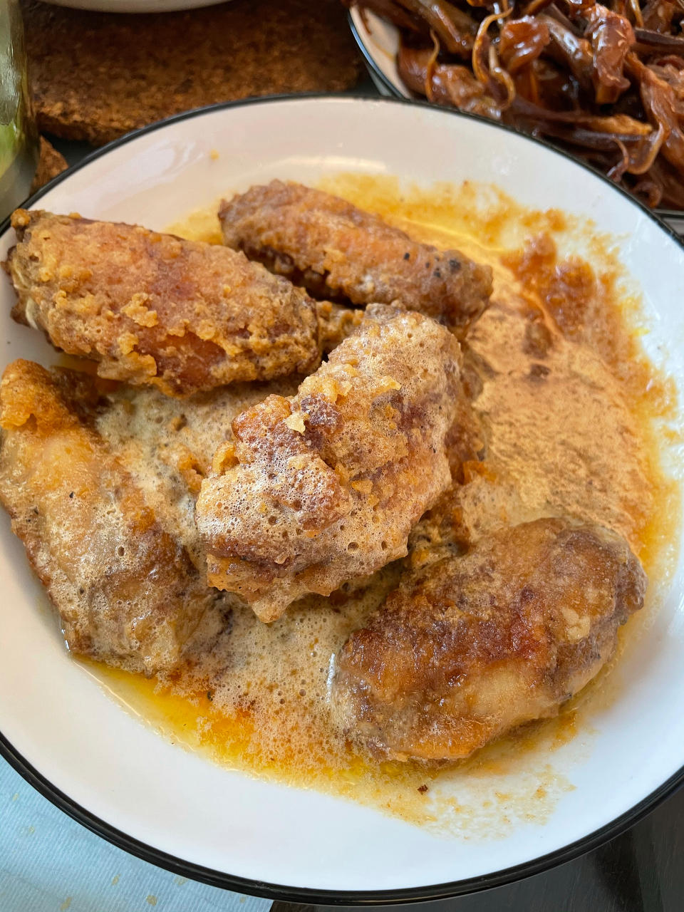 免烤箱，不用油炸，巨好吃的脆皮蛋黄鸡翅