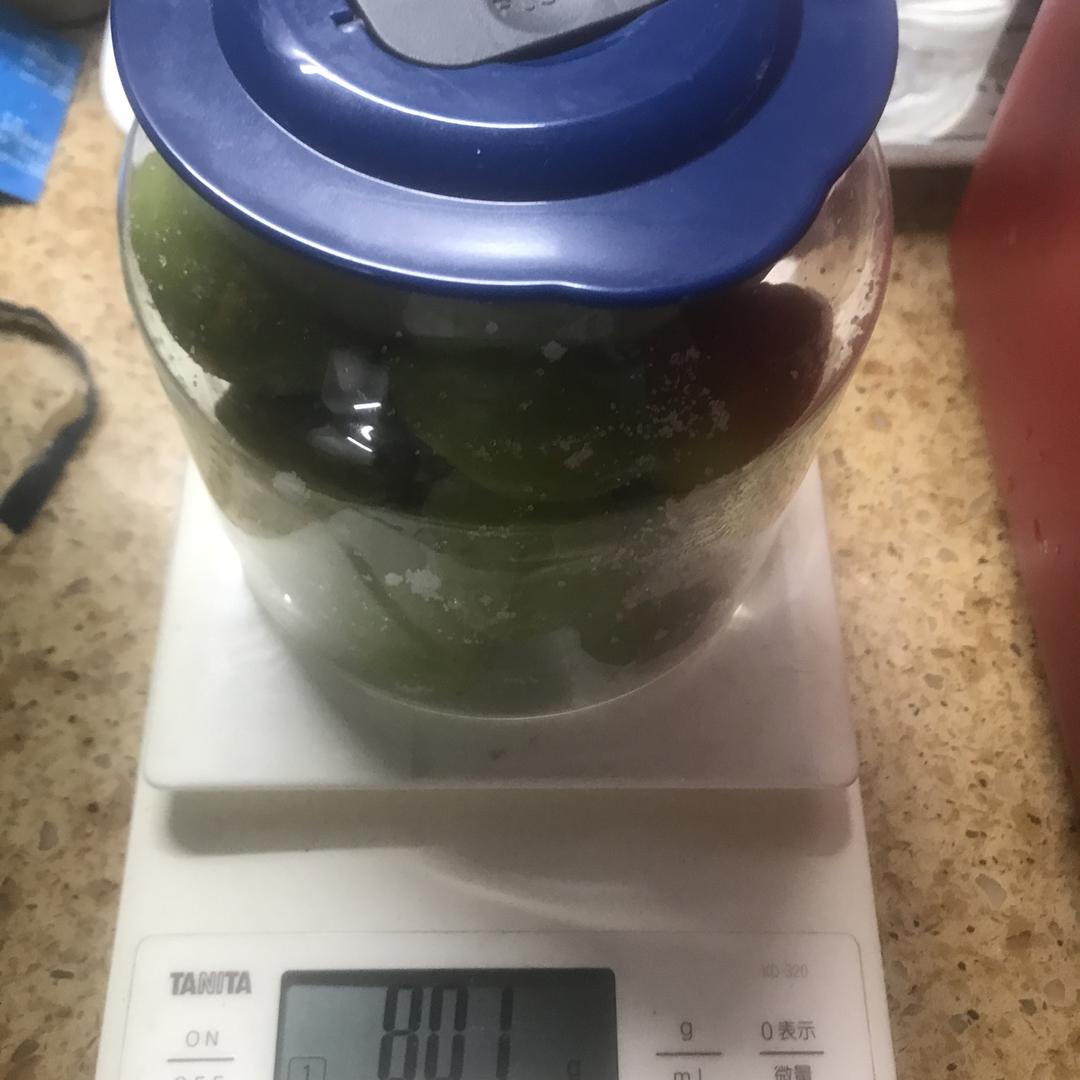 腌制甜青梅
