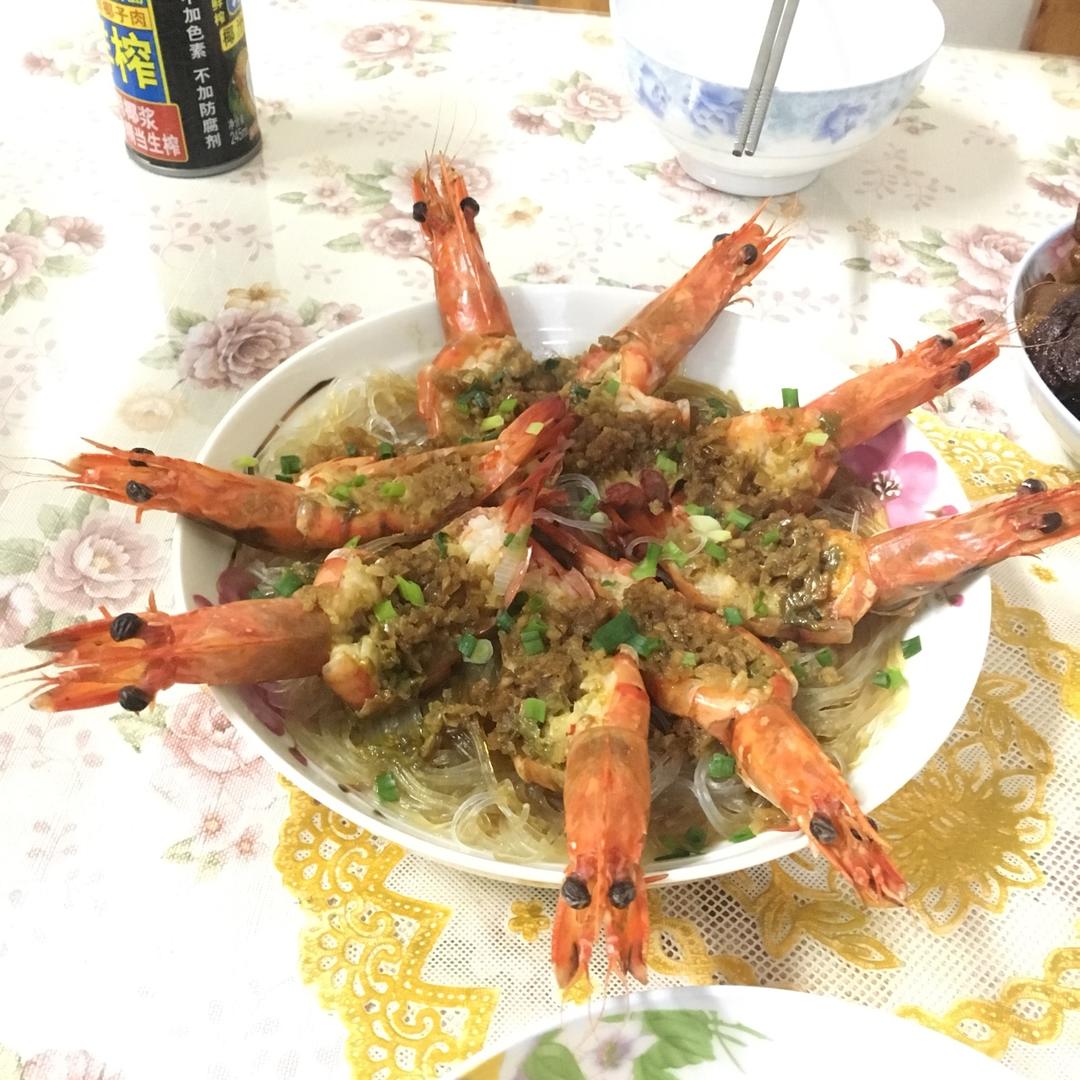 蒜蓉粉丝蒸虾