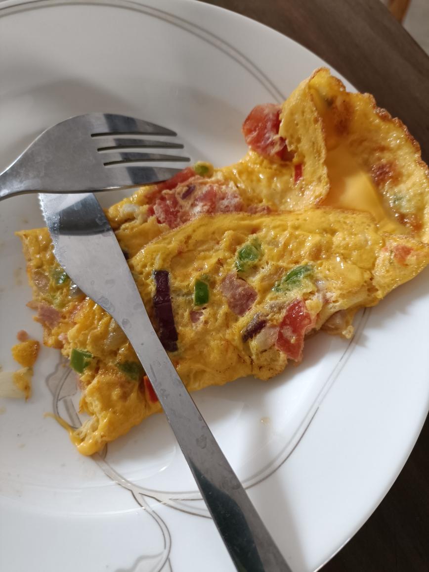 经典早餐蔬菜煎蛋卷omelette的做法