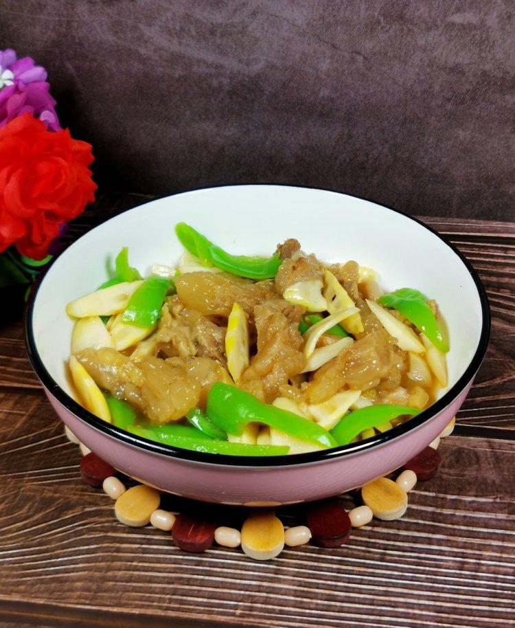 tj隆哥做的青椒炒牛蹄筋