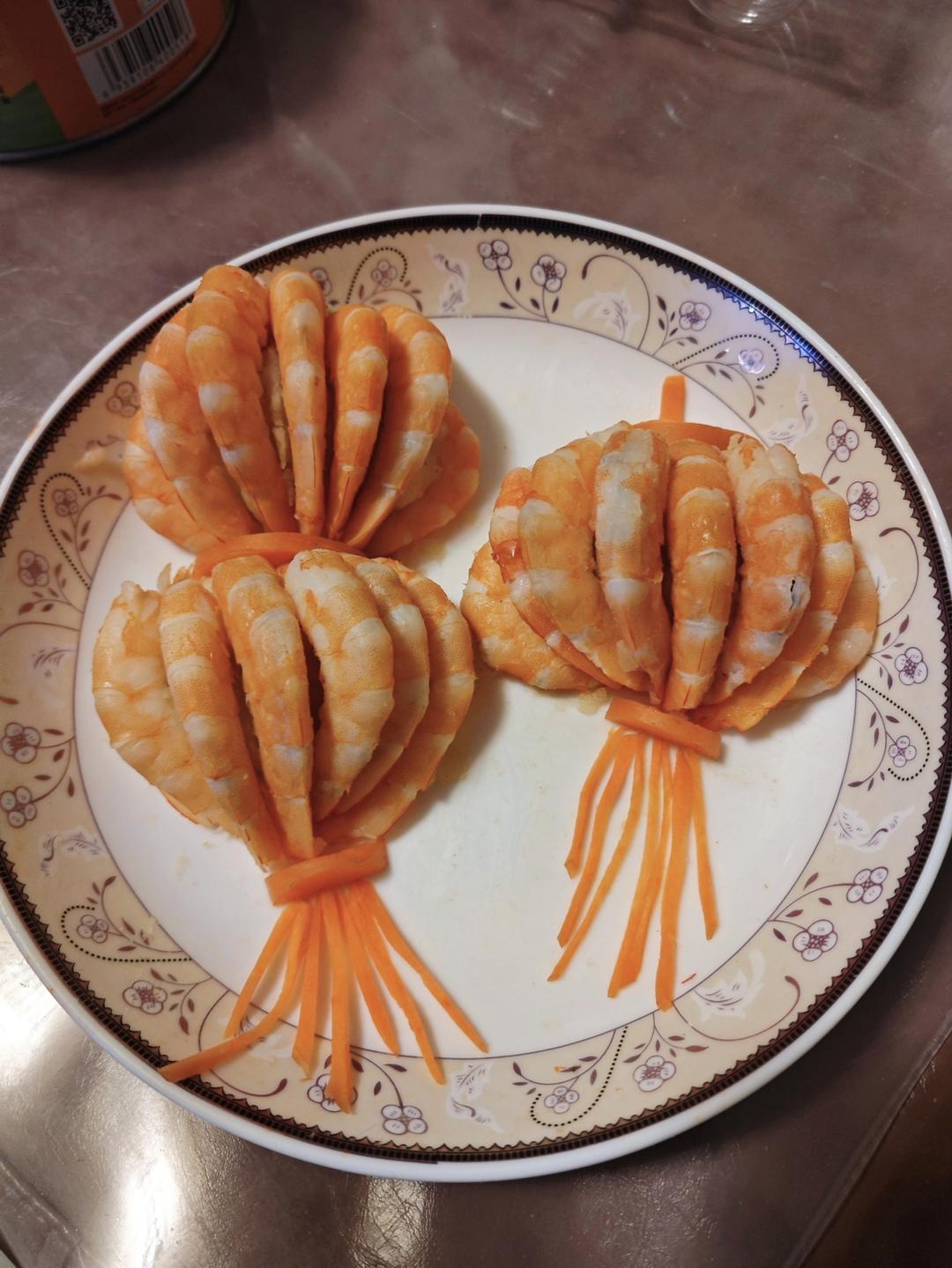 吉祥年夜菜❗️巨简单✨开运灯笼虾，好吃又好看