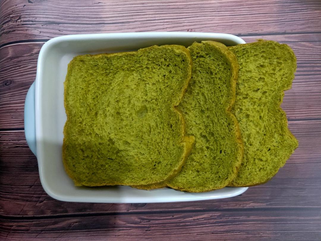 面包机做吐司-抹茶吐司