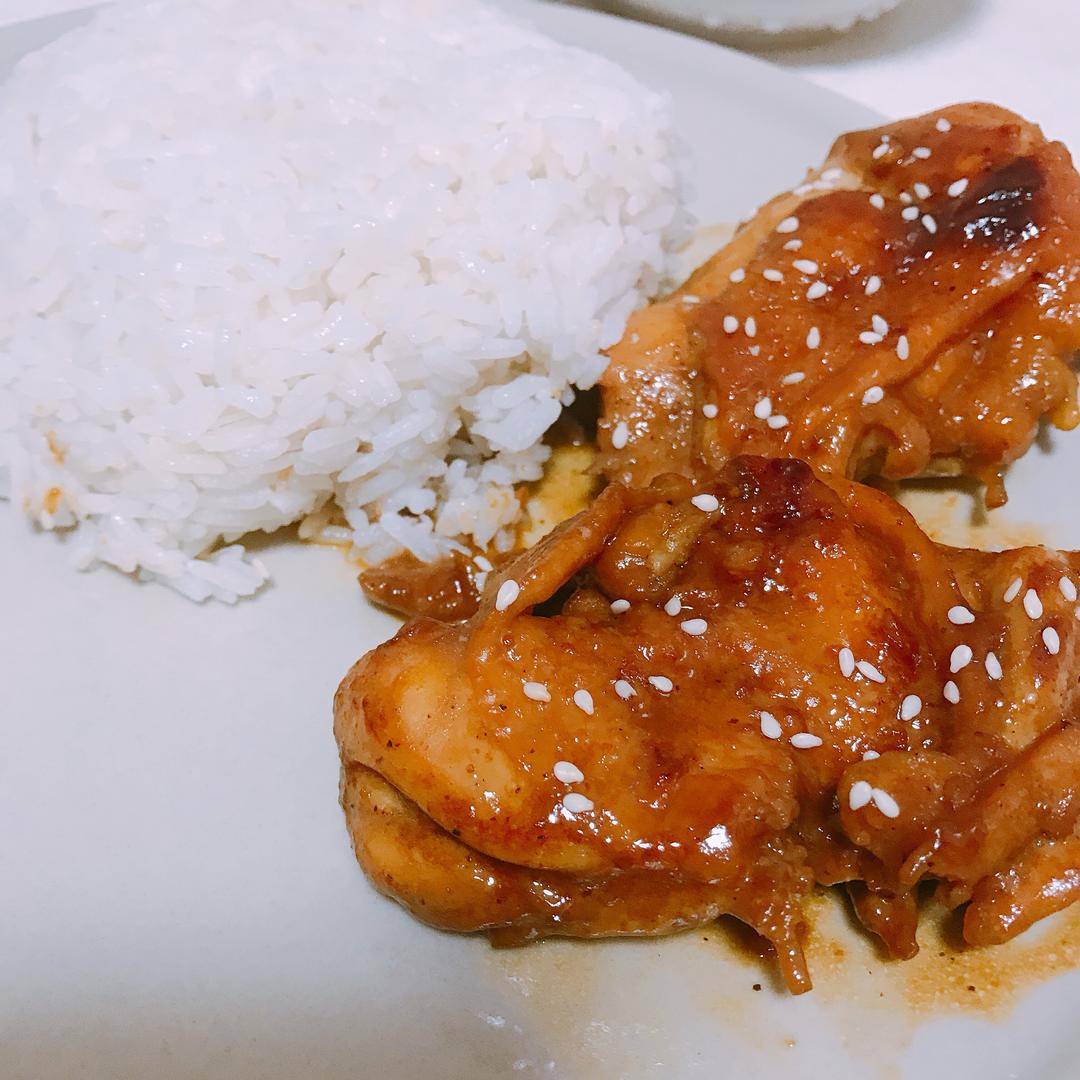 蒜香鸡扒
