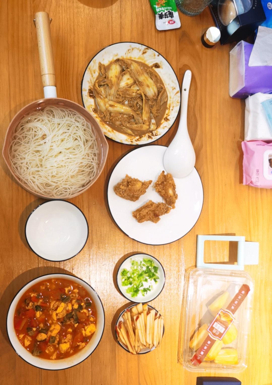 西红柿鸡蛋凉面 酸甜清爽消暑神器