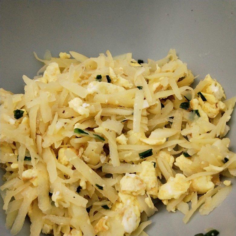 巨香的土豆丝炒鸡蛋