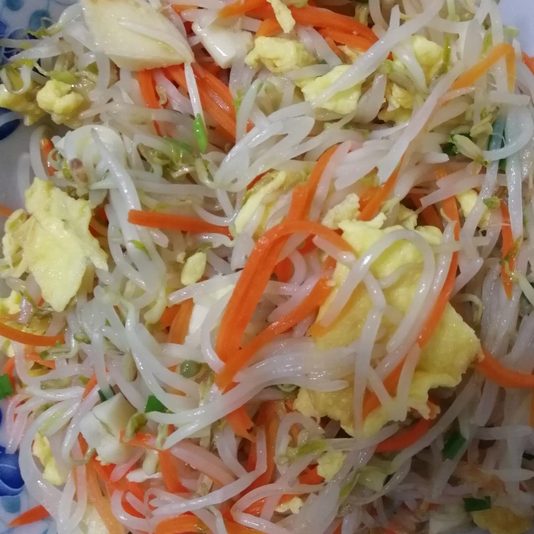 豆芽炒鸡蛋