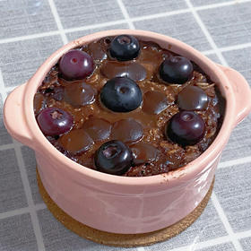 蓝莓燕麦蛋糕0糖油0面粉减脂期解馋甜品
