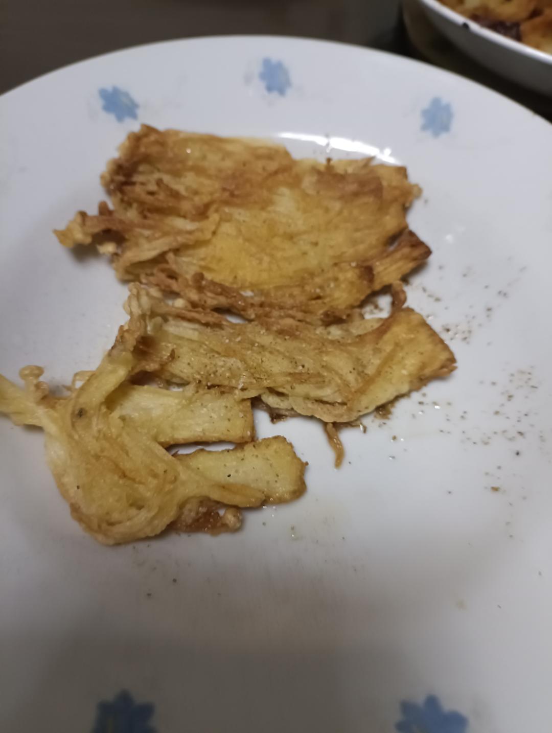 空气炸锅版「酥炸金针菇」