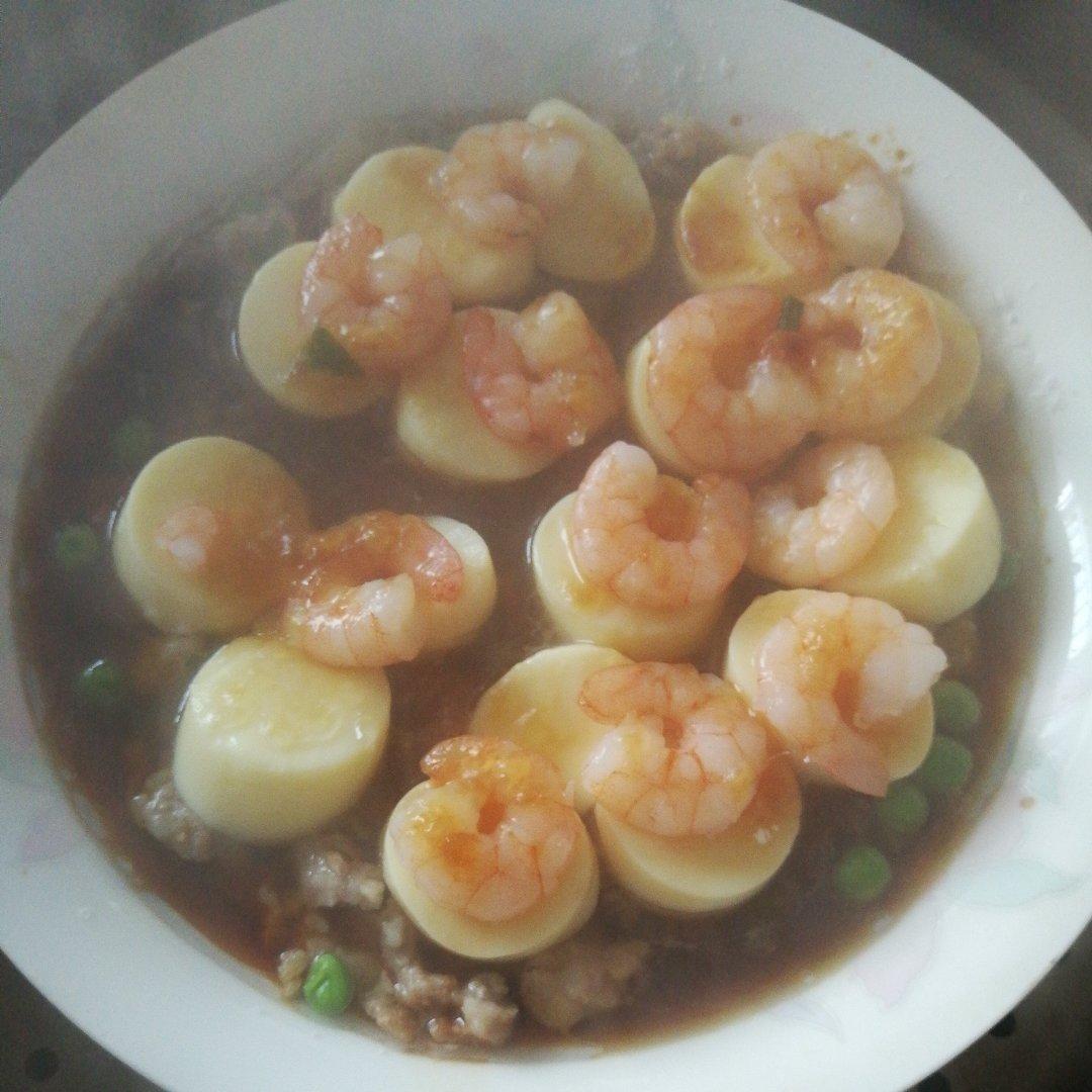 日本豆腐蒸虾仁