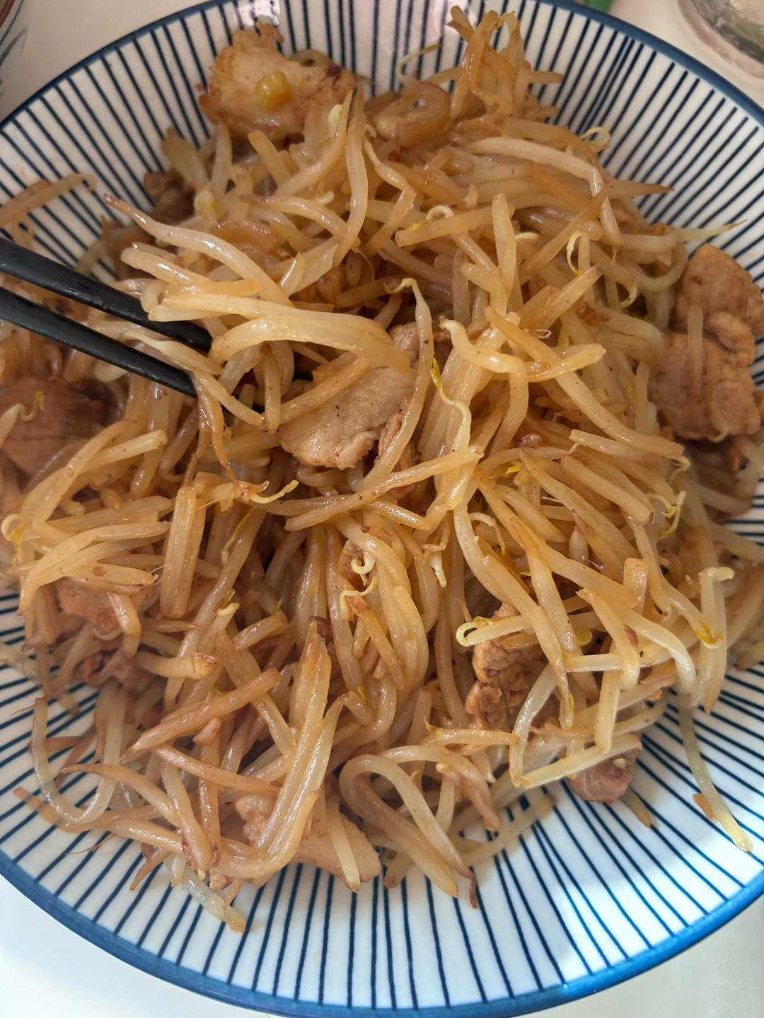 超级下饭菜黄豆芽炒肉-果果美厨