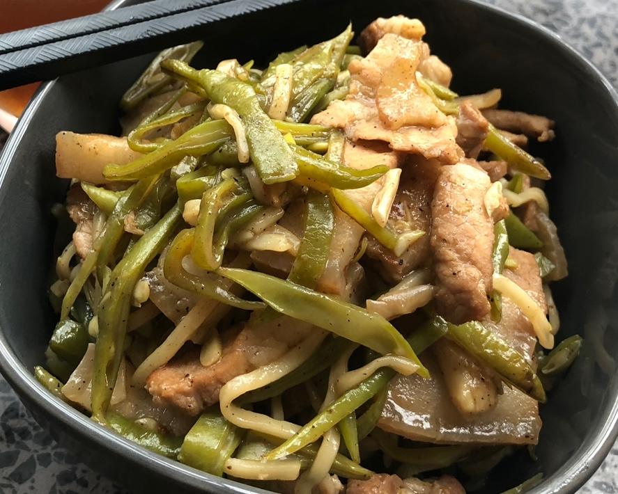 无油版超美味豆角焖面的做法