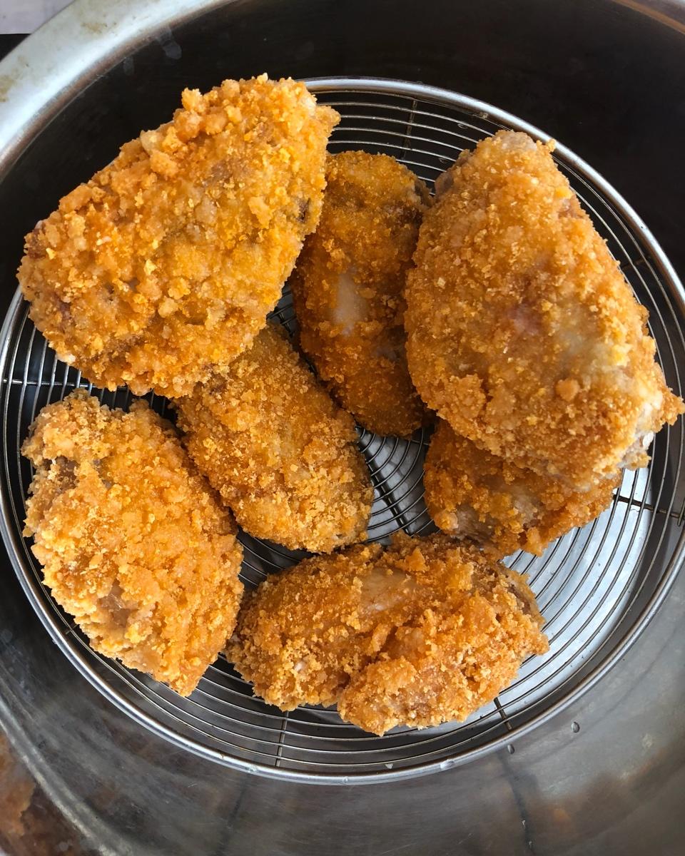 nancy567做的面包糠炸鸡翅