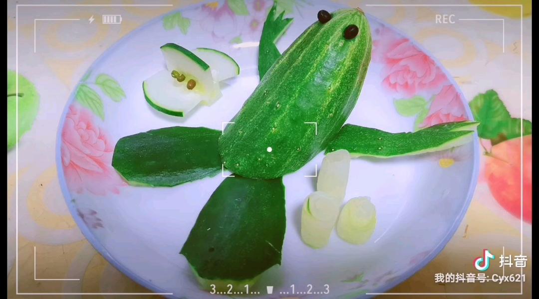 蔬果创意黄瓜青蛙