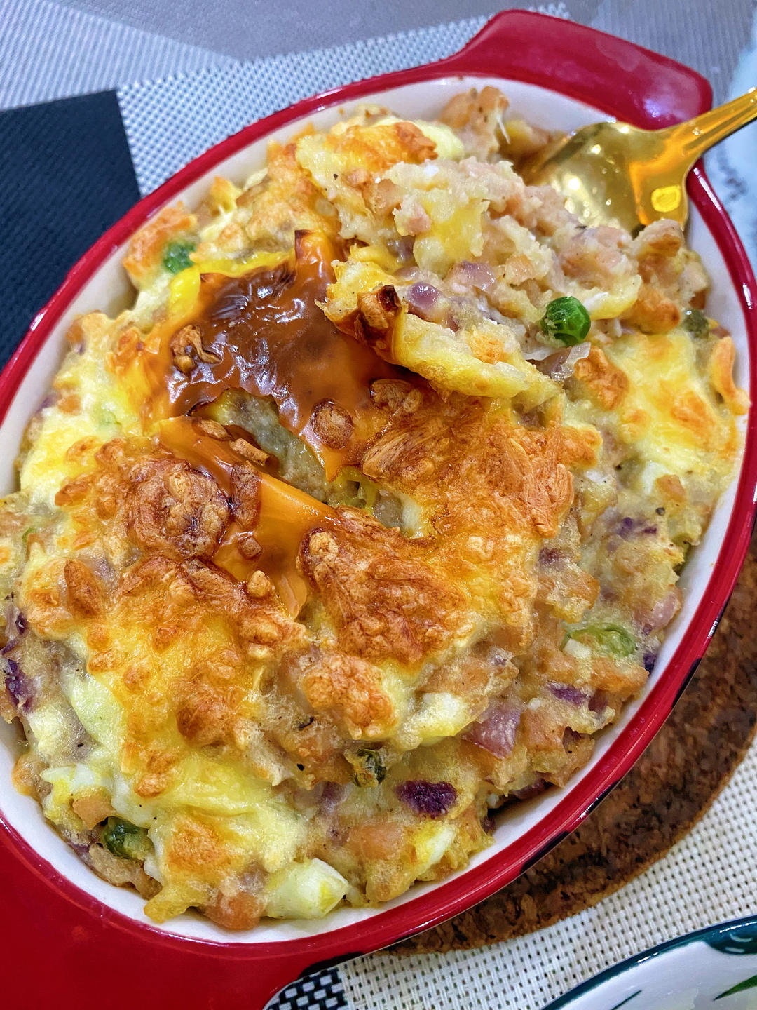 香浓芝士焗土豆泥（超有料）