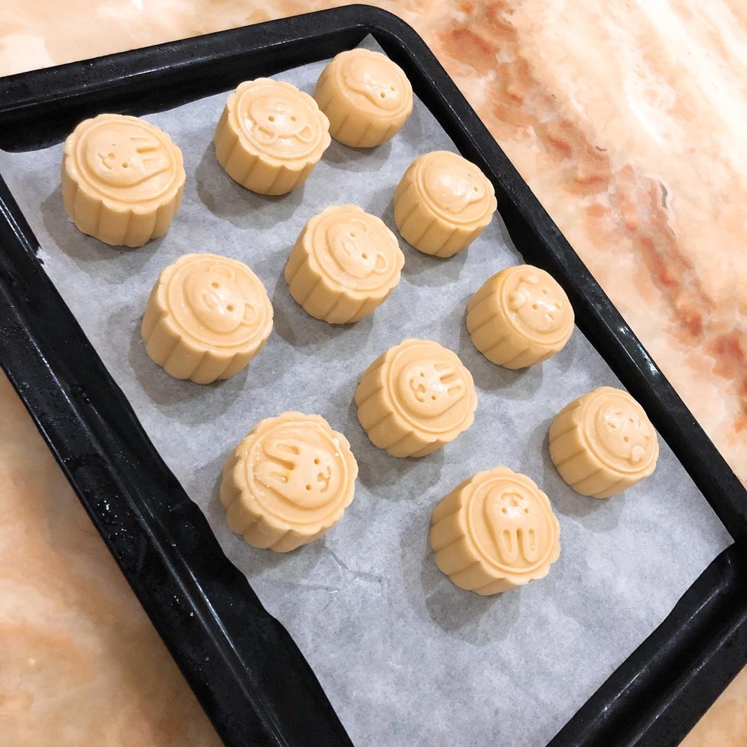 流心奶黄月饼（无吉士粉/转化糖浆版本）【曼食慢语】