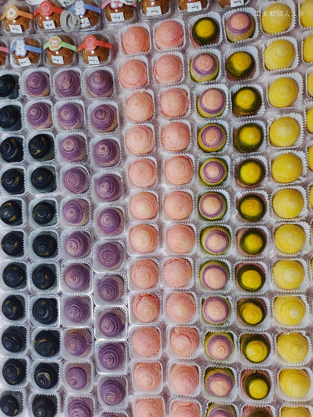 彩色螺旋酥(果蔬粉)