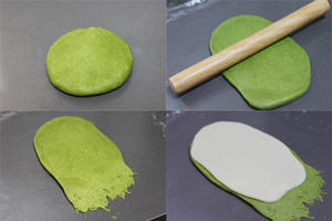 抹茶红豆麻糬软欧面包的做法 步骤7