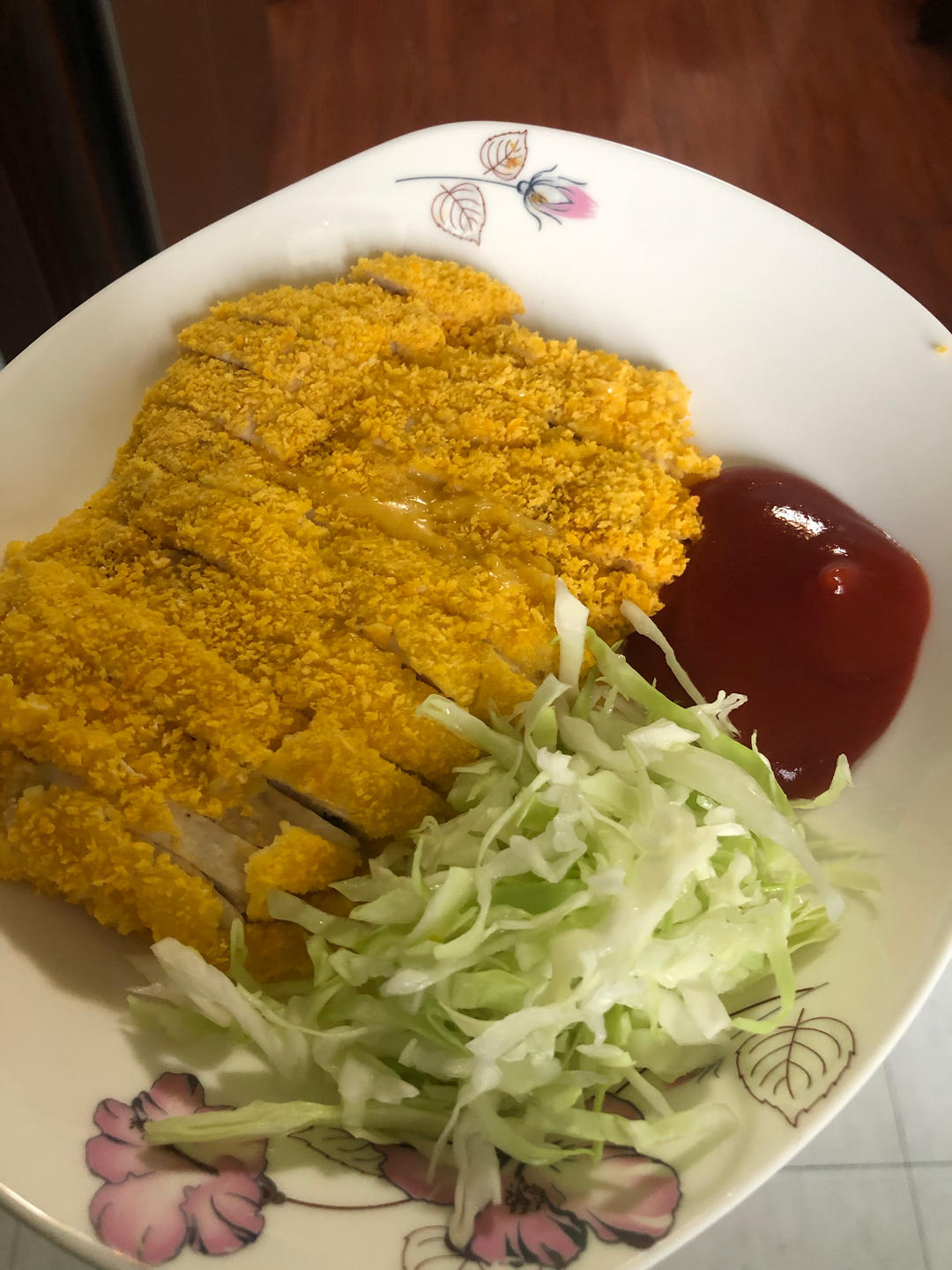 外酥里嫩的爆浆芝士大鸡排|无油版